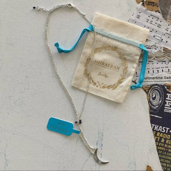Shiraleah x Anthropologie | Silver Moon Lariat Boho Style Necklace - Picture 1 of 6